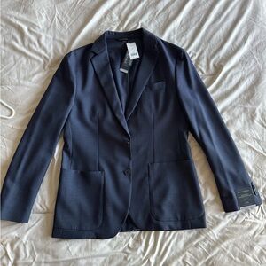 Banana Republic Smart-Weight Performance Wool Blazer Navy 40R NWT